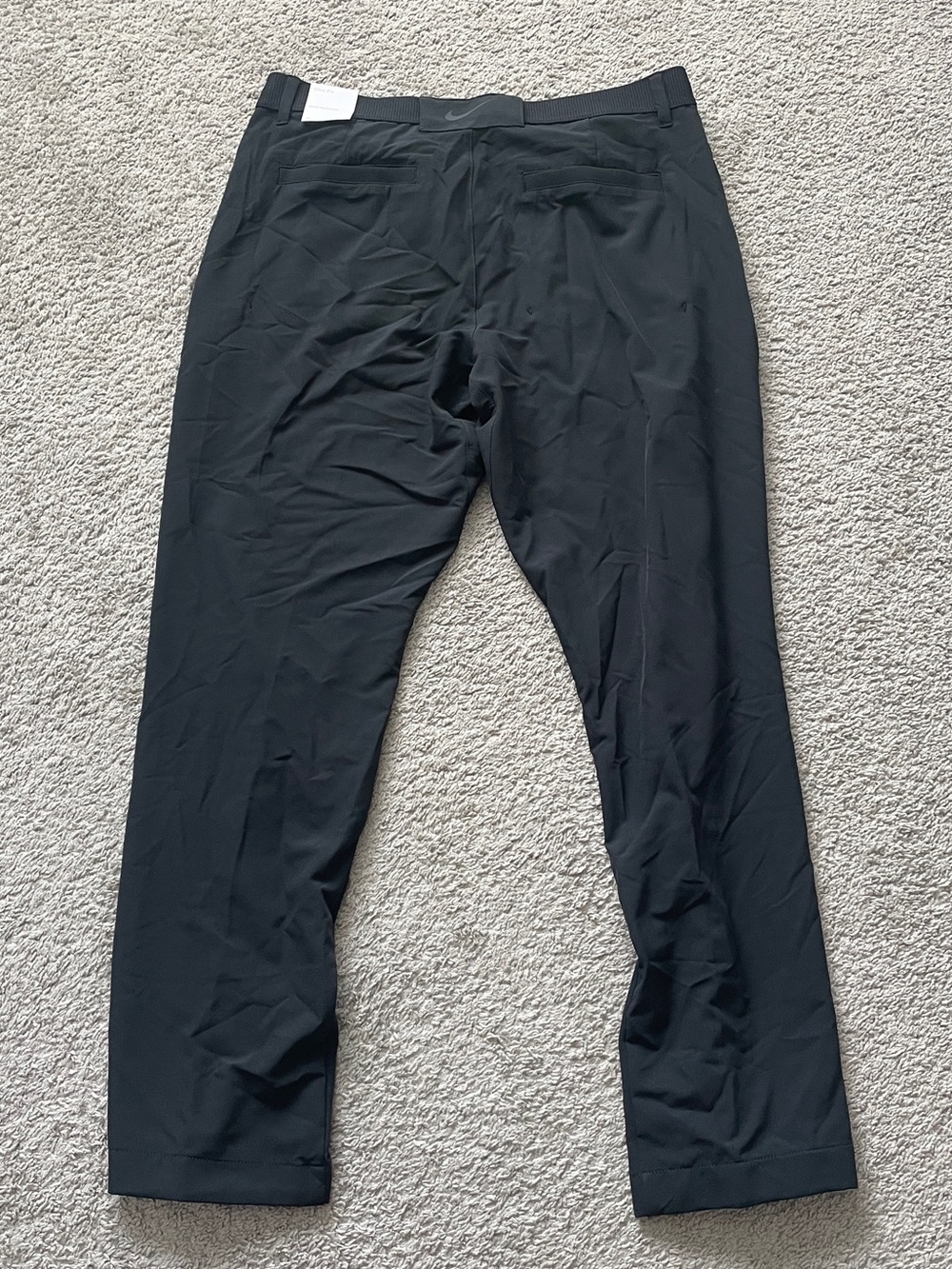 NWT Nike Golf Pants Mens 34x32 Black Dri-Fit Slim Fit Stretch Flat Front